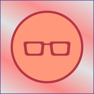 Gözlük vektör simgesi. Basit izole sembol EPS 10