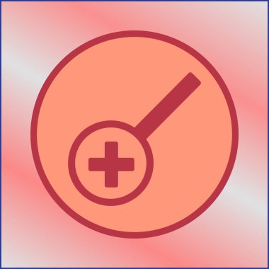 Büyüteç. vektör illüstrasyonu.