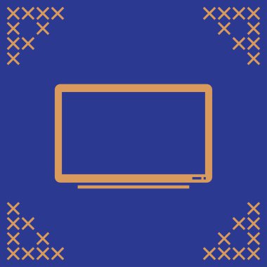 TV vektör boş. Web simgesi