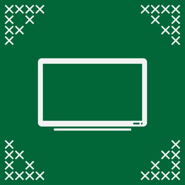 TV vektör boş. Web simgesi