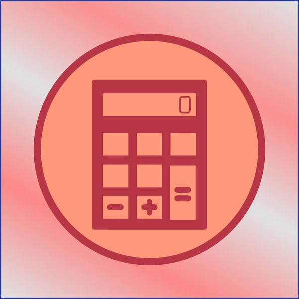 Vector calculator web icon — Stock Vector