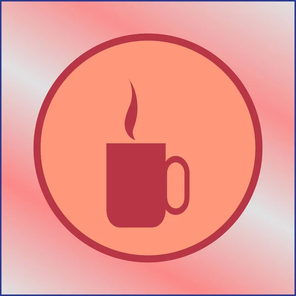 Tasse à café icône web — Image vectorielle