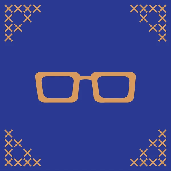 Icône vectorielle de lunettes. Symbole isolé simple EPS 10 — Image vectorielle
