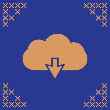 Bulut simgesinden indirin. Yük sembolü.