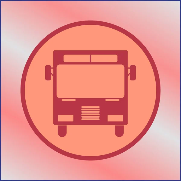 Autobus wektor, ilustracja logo stałe — Wektor stockowy