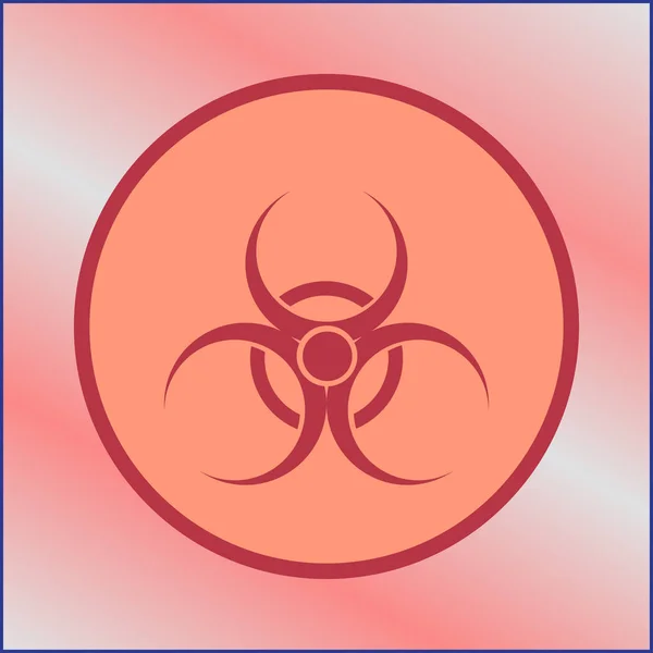 Vector bio hazard ikonen — Stock vektor