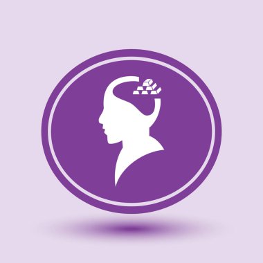 Ekibimizi insan kafası. vektör simgesi