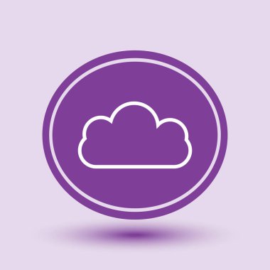 Bulut web simge vektör.