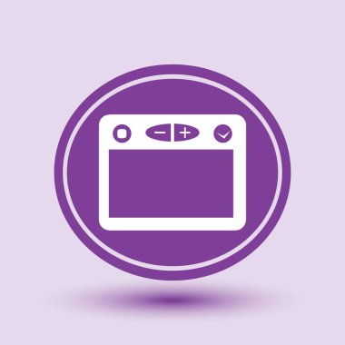 Tarayıcı penceresi simge. Modern basit açılış sayfası işareti. Logo illüstrasyon