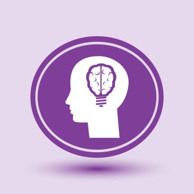 Erkek baş resim vektör simgesi