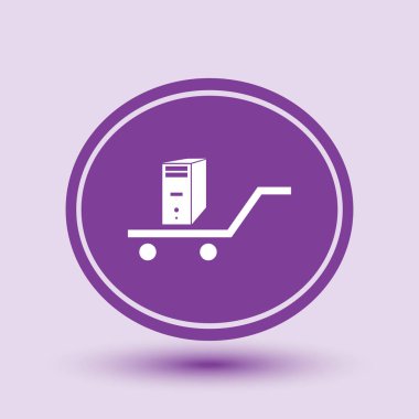 Tasarım simgesi bilgisayarın alışveriş, illüstrasyon vektör