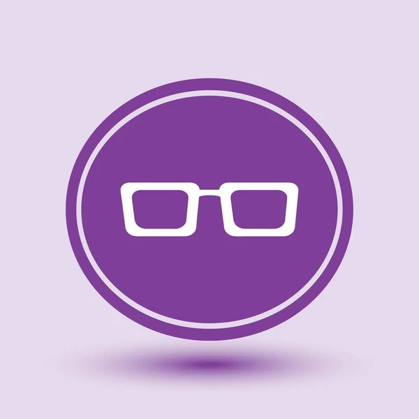 Glasses icon eps10 vector picture flat app web art — Stock Vector