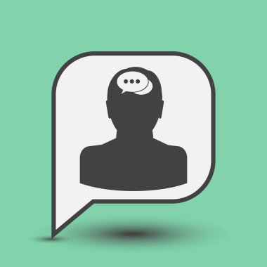 Ekibimizi insan kafası. vektör simgesi