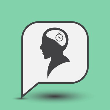 Ekibimizi insan kafası. vektör simgesi