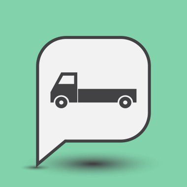 Kamyon bina kamyon makine vektör çizim devrilme