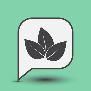 Yaprak simgesi web tasarım Eko