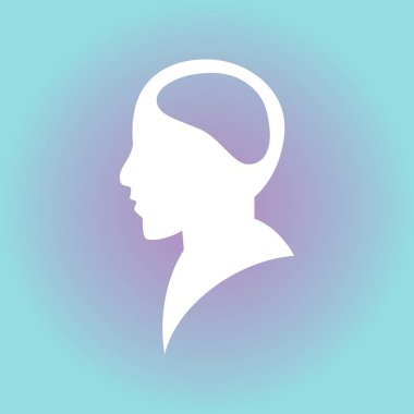 Akıllı insan kafası ekibimizi. vektör simgesi