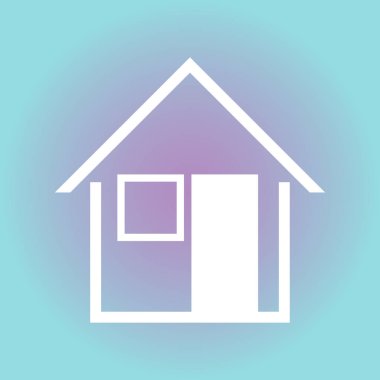 Ev simgesini vektör. Ev. Girin, kavram hoş geldiniz.