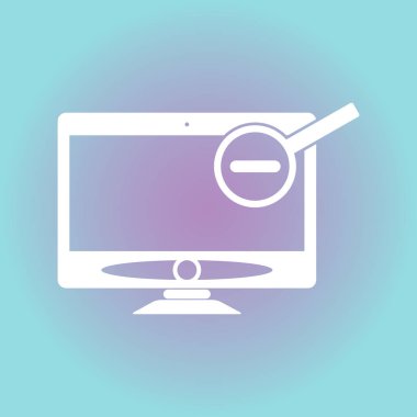 monitör simgesini. hisse senedi vektör çizim eps10