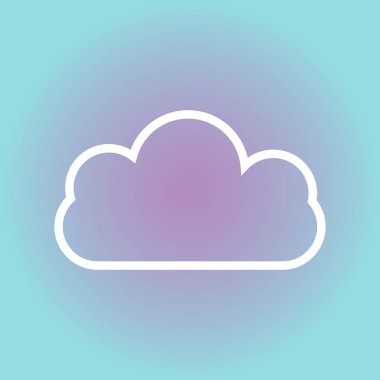 Bulut web simge vektör.