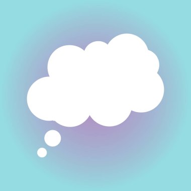 Bulut simge düz vektör.