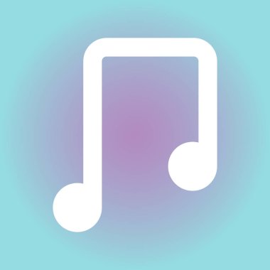 müzik notu vektör simgesi