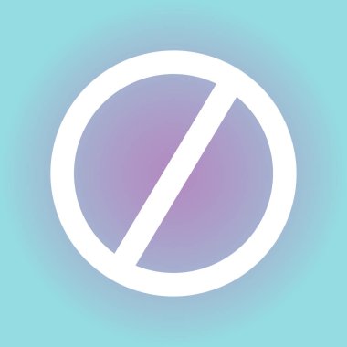 Hiçbir iz yok. Vektör simgesi