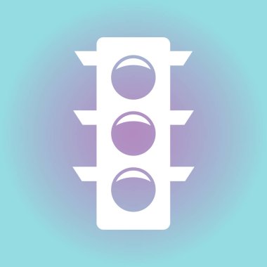 Vektör trafik ışığı simgesi.