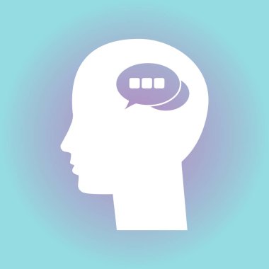 Erkek baş resim vektör simgesi