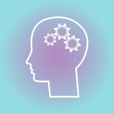 Erkek baş resim vektör simgesi