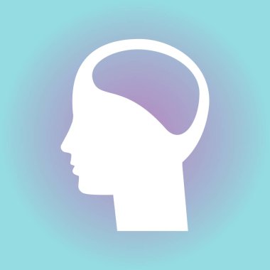 Erkek baş resim vektör simgesi