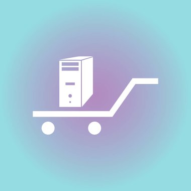 Tasarım simgesi bilgisayarın alışveriş, illüstrasyon vektör