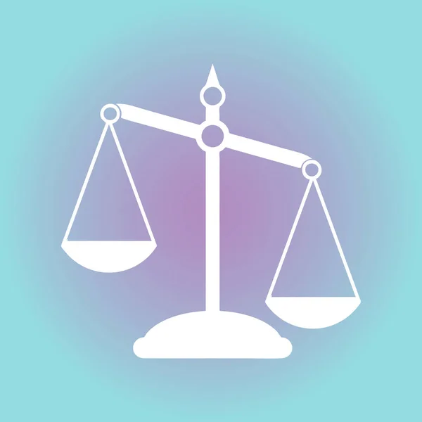 Piktogramm der Gerechtigkeitsskala — Stockvektor