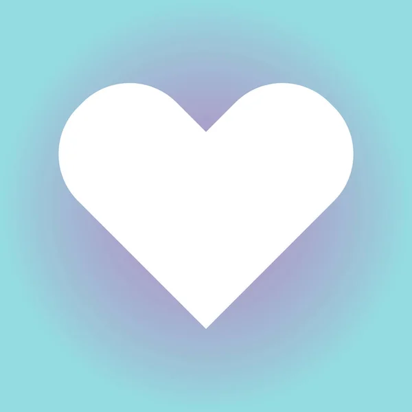 심장 벡터 아이콘, 사랑 상징입니다. 발렌타인의 날 로그인 — 스톡 벡터