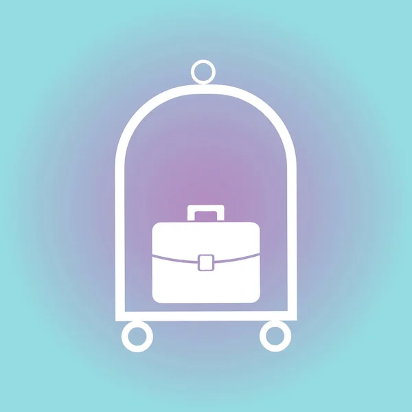 Gepäcknetz-Vektor-Symbol — Stockvektor