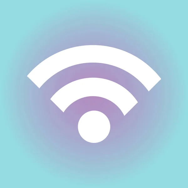 トレンディなフラット スタイルの Wifi アイコン。ベクトル図、Eps10. — ストックベクタ