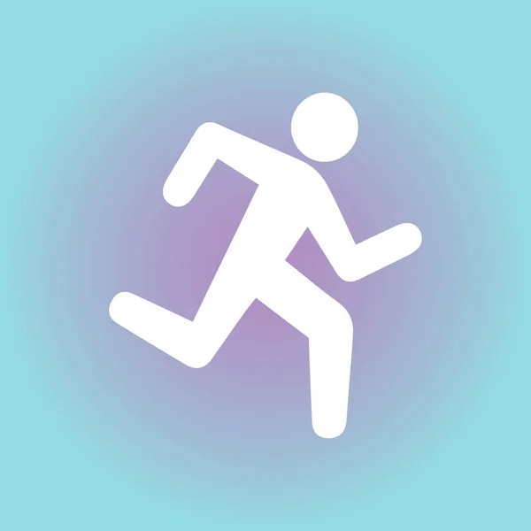 Running Man Ikone, Vektorkunst. — Stockvektor