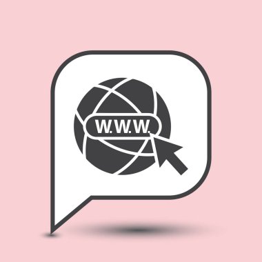 World Wide Web. Vektör simgesi