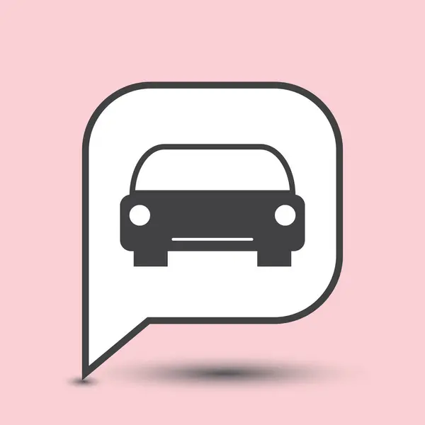 Vector car web Icon — Stock Vector