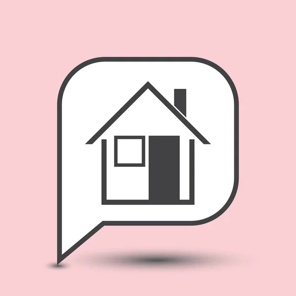 Home icon vector. House. Enter, welcome concept. — Stock Vector