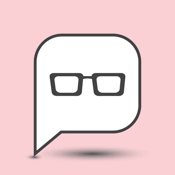 Glasses icon eps10 vector picture flat app web art — Stock Vector