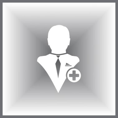 Arkadaş simgesini ekleyin. İyi adam web tasarım