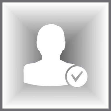 Arkadaş simgesini ekleyin. İyi adam web tasarım