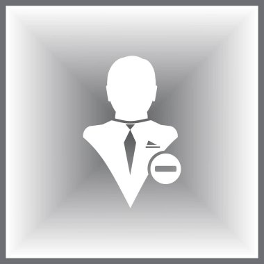 Kullanıcı vektör çizim simgesini kaldırın. Premium Kalite web simgesi.