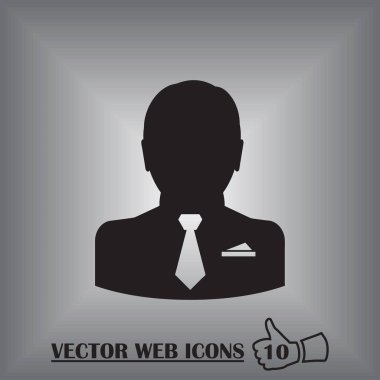 Adam profil simge vektör