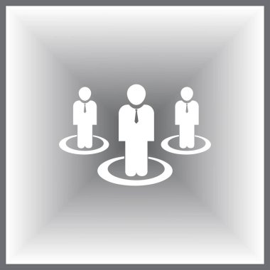 insanlar vektör web simgesi