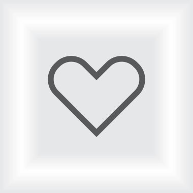 Kalp simge vektör. Eps10 piktogram