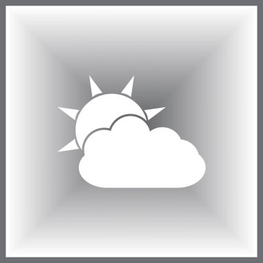 Güneş bulut web simgesi