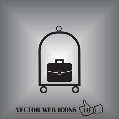 Bagaj vektör web simgesi