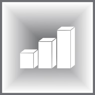 Bilgi, grafik simgesi, vektör illüstrasyonu. Düz tasarım biçimi